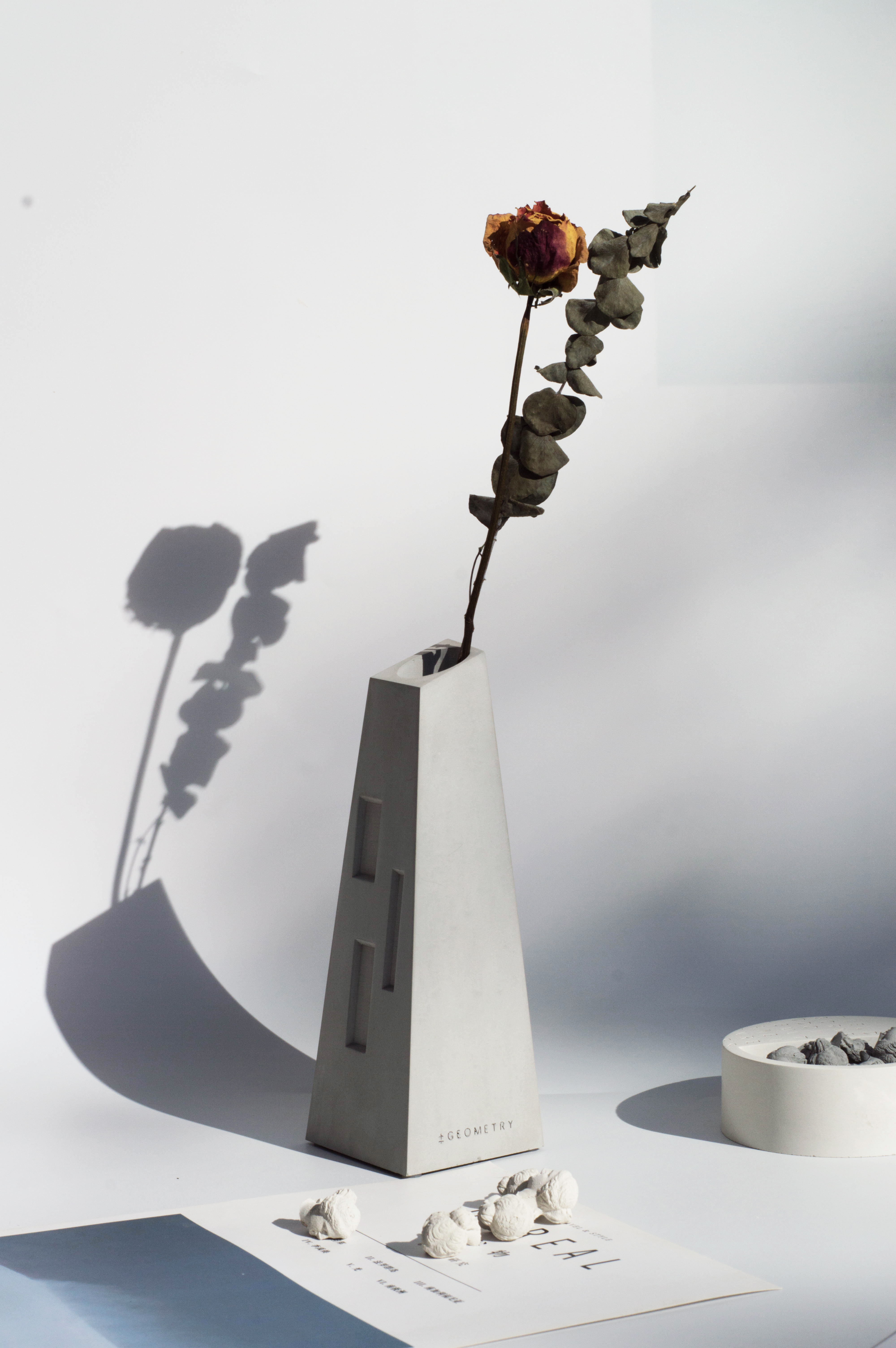 干花瓶,水泥,原创,手作