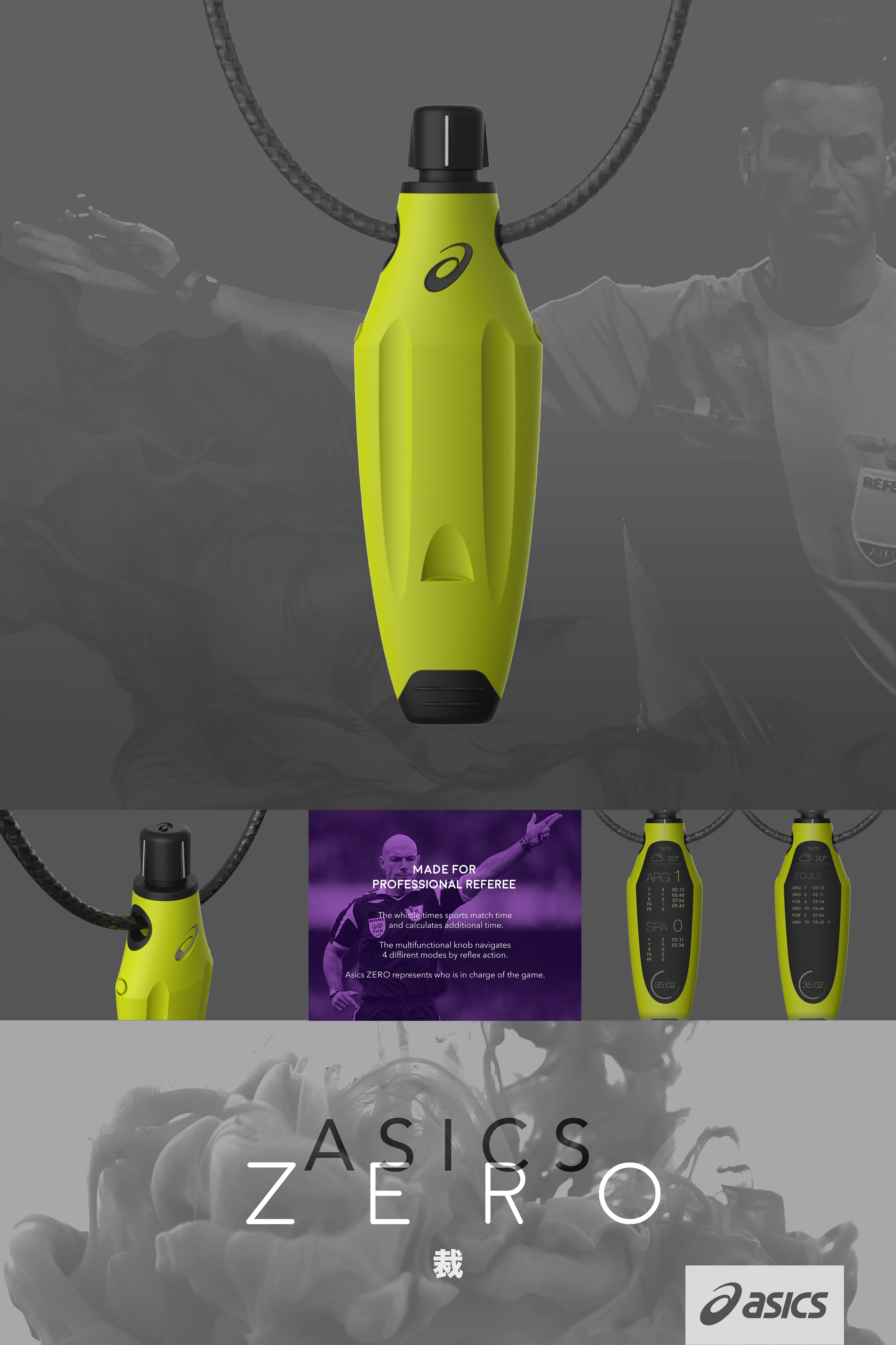 Referee whistle，asics-zero，Stopwatch，multi-function，Competition tools，