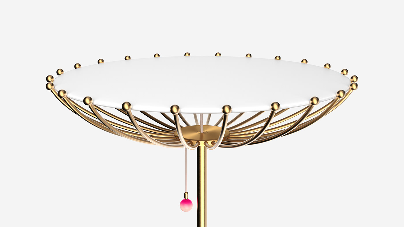 Floret，Floor lamp，Interior decoration，