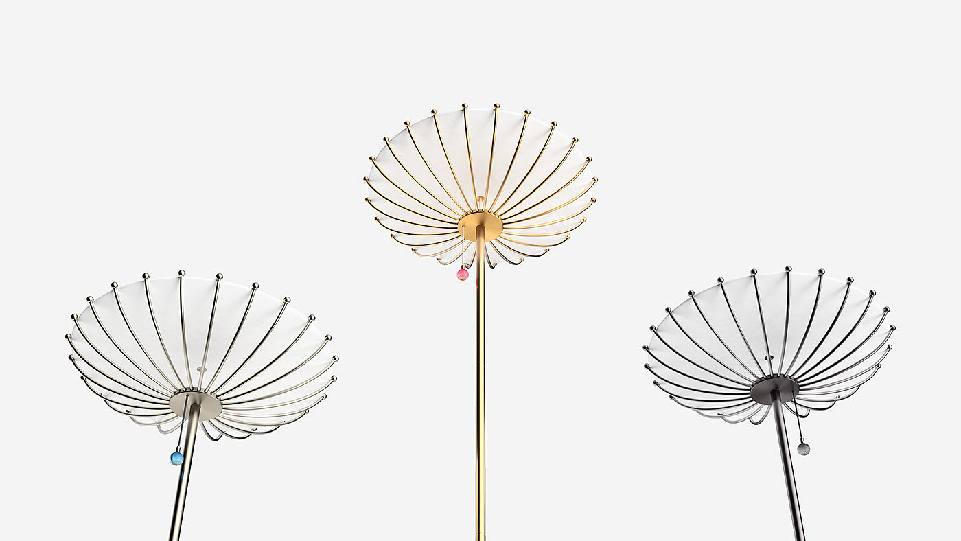 Floret，Floor lamp，Interior decoration，