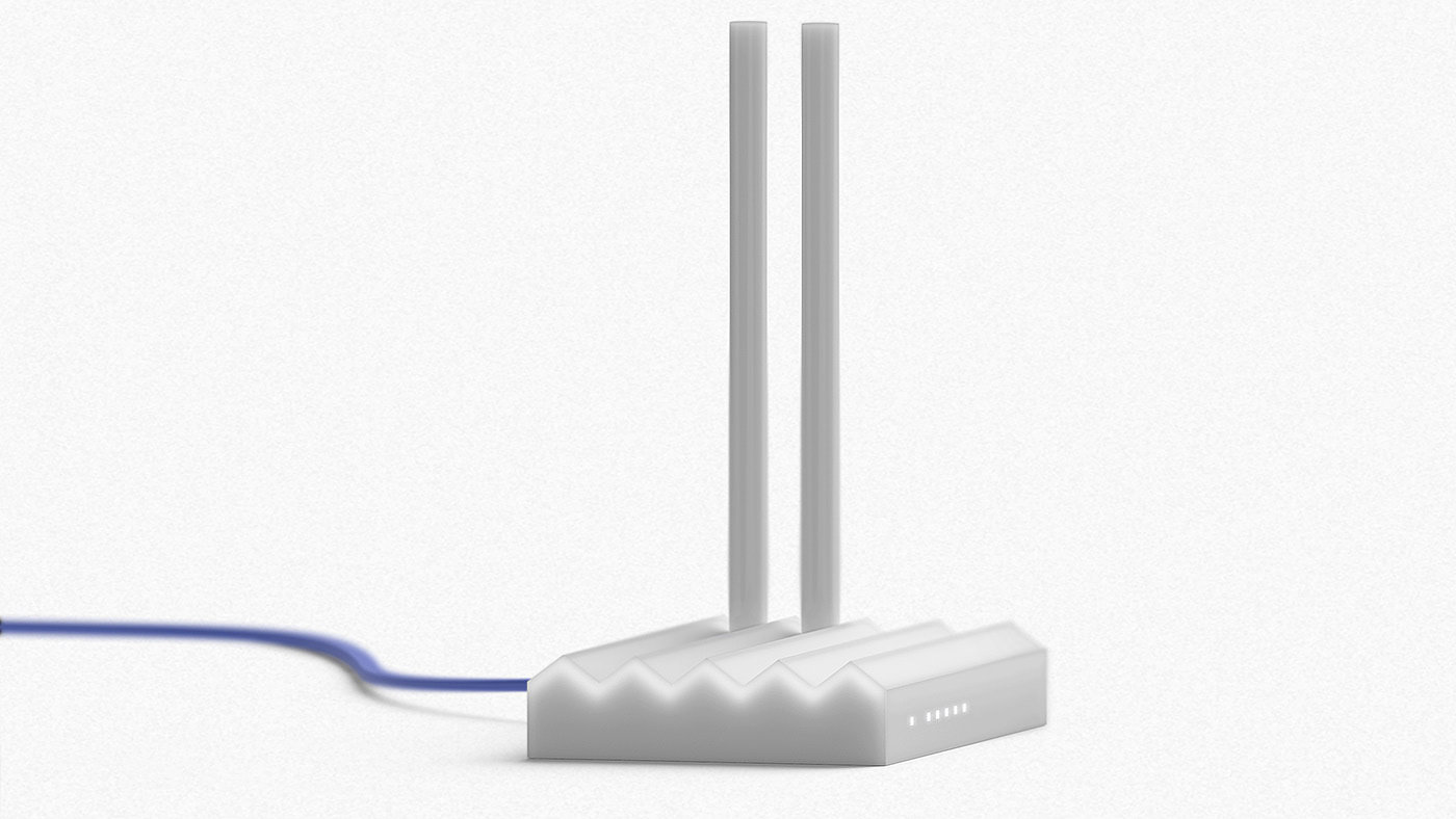 wifi，Router，conceptual design，