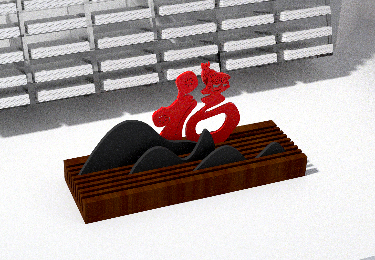 Cultural creation，Ornaments，blessing，paper-cut，