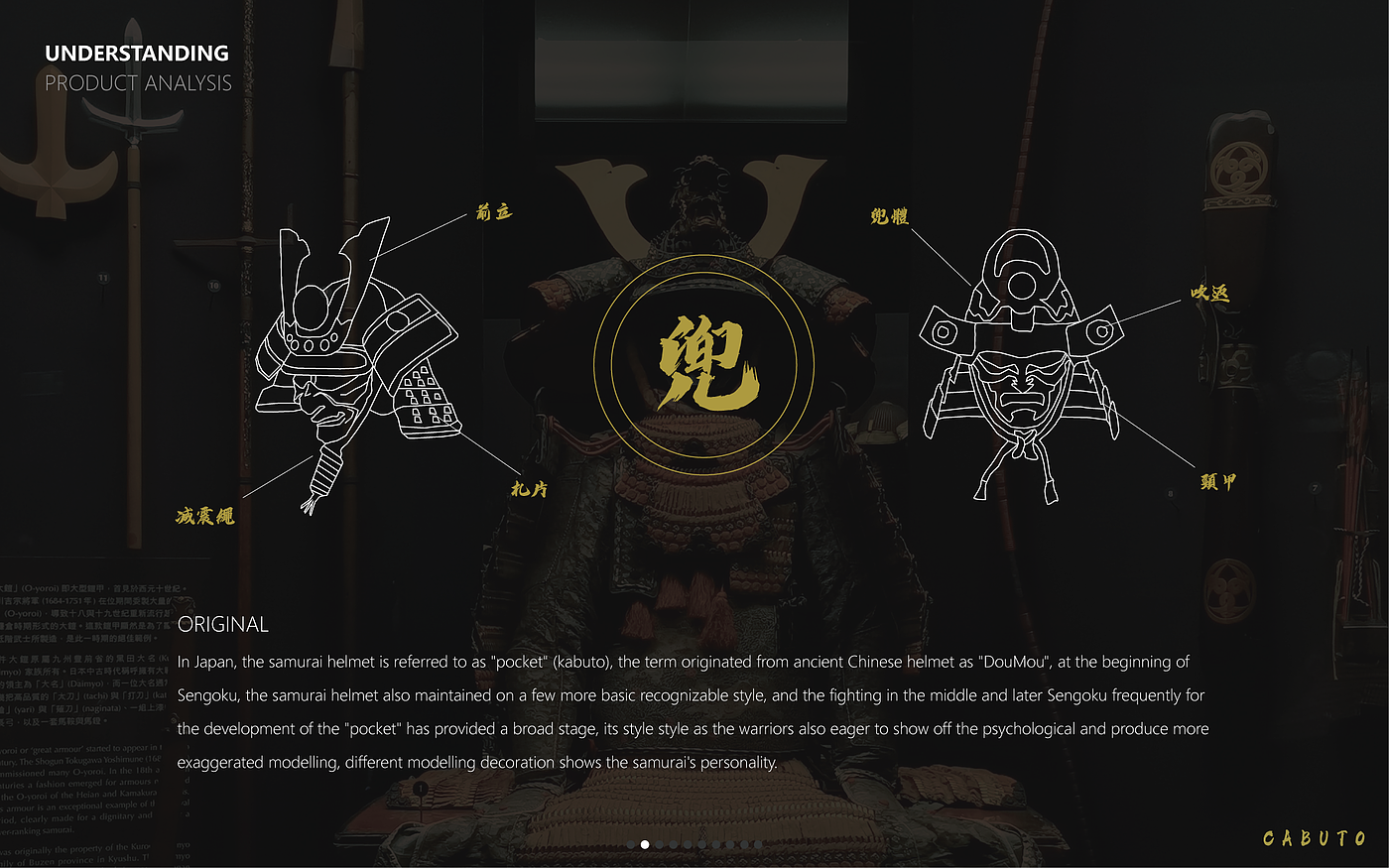 头盔，护具，文创，武士，产品设计，