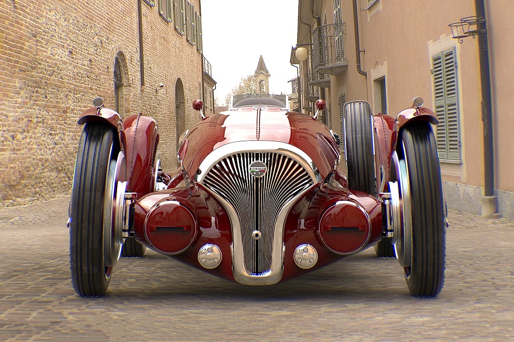 Retro，automobile，Helvezzia Tipo-6，