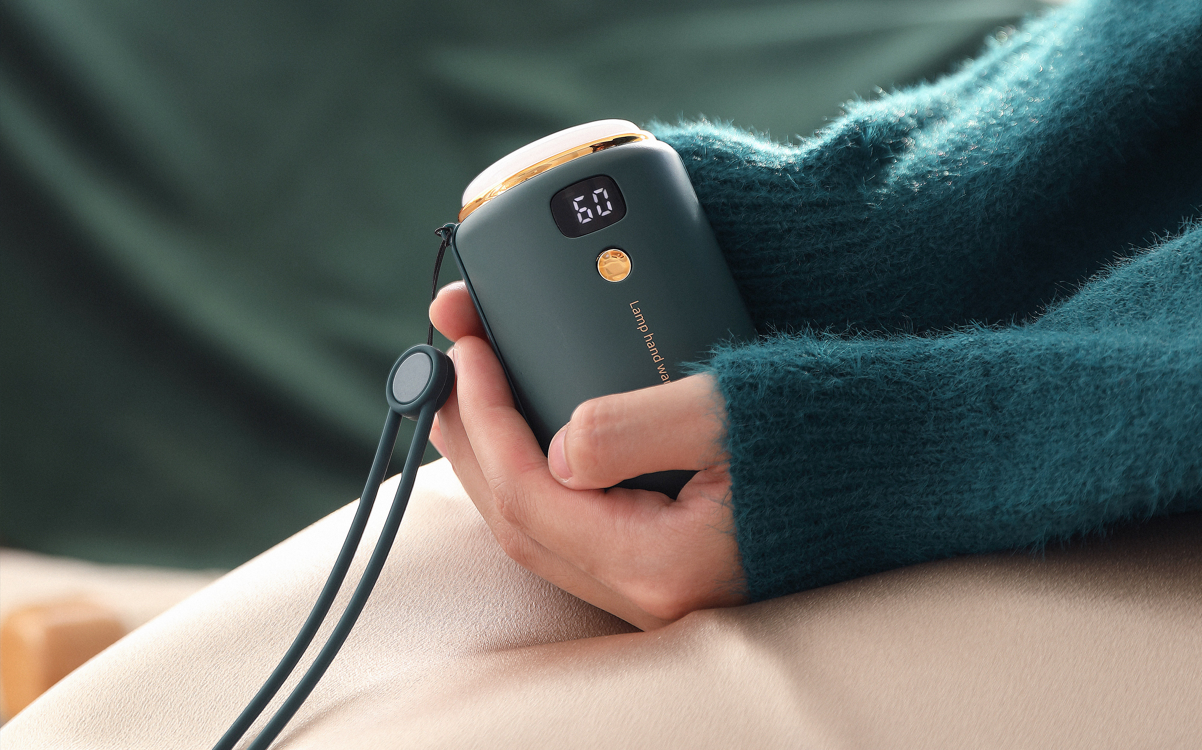 Hand warmer，portable battery，Projection lamp，Night light，cylindrical，Original design，Simplicity，Digital display，