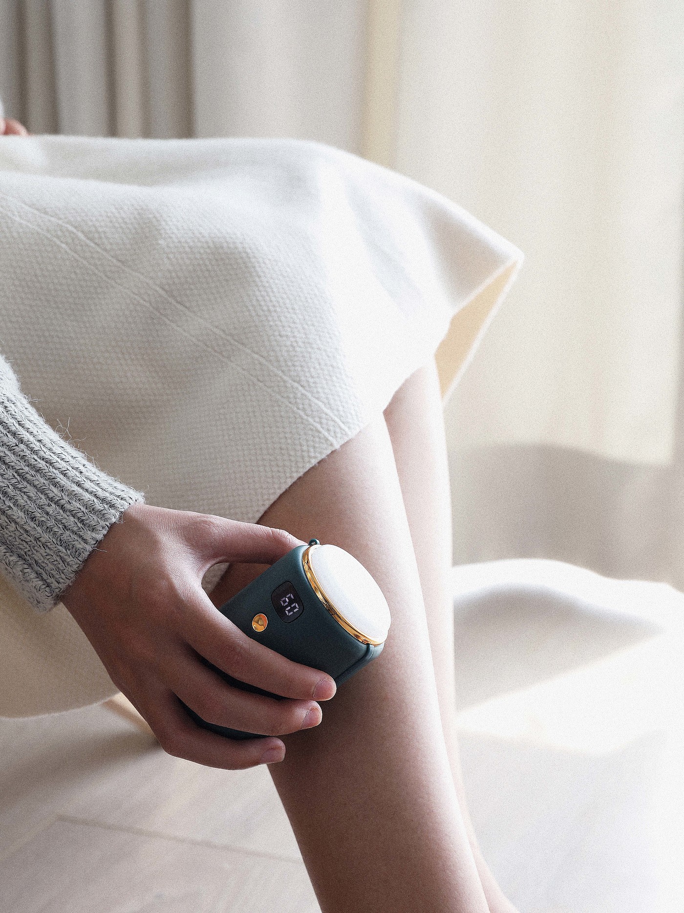 Hand warmer，portable battery，Projection lamp，Night light，cylindrical，Original design，Simplicity，Digital display，