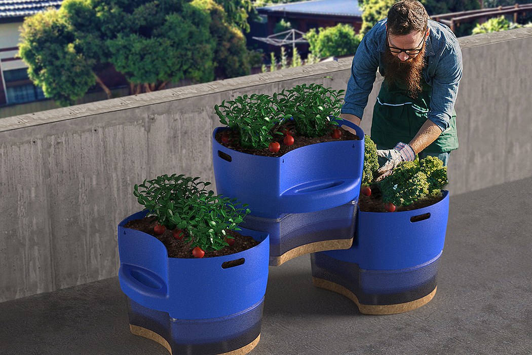 ocean，environment protection，concept，Urban flowerpot，