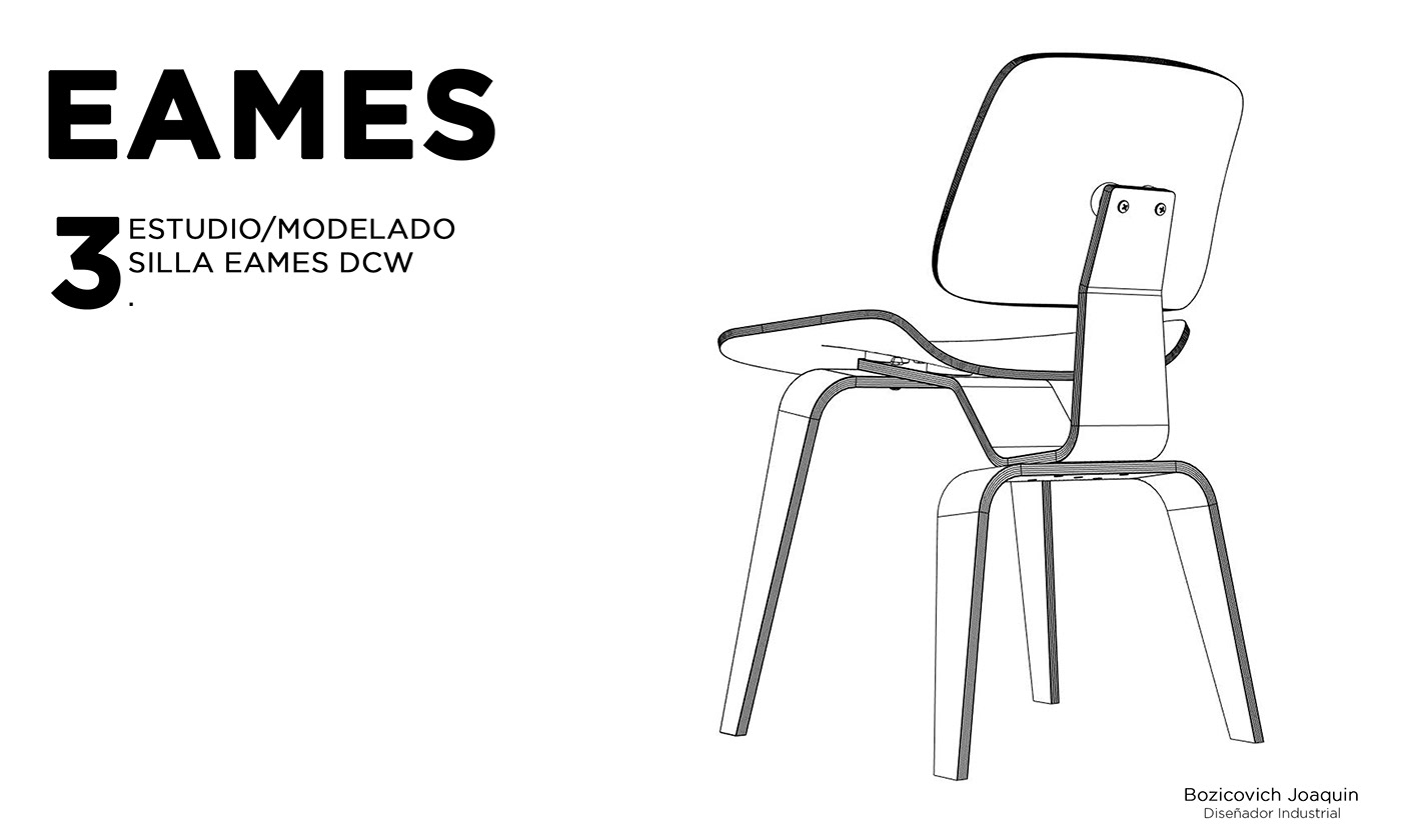 chair，Ames，Render，3D model，