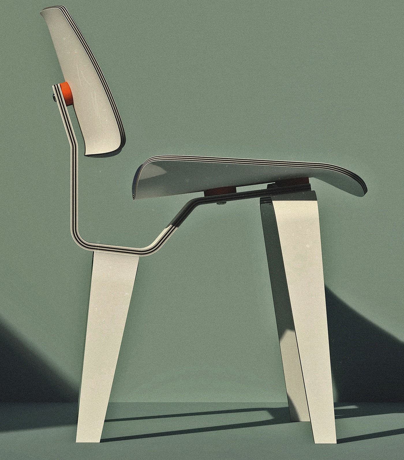 椅子，埃姆斯，渲染，3d模型，