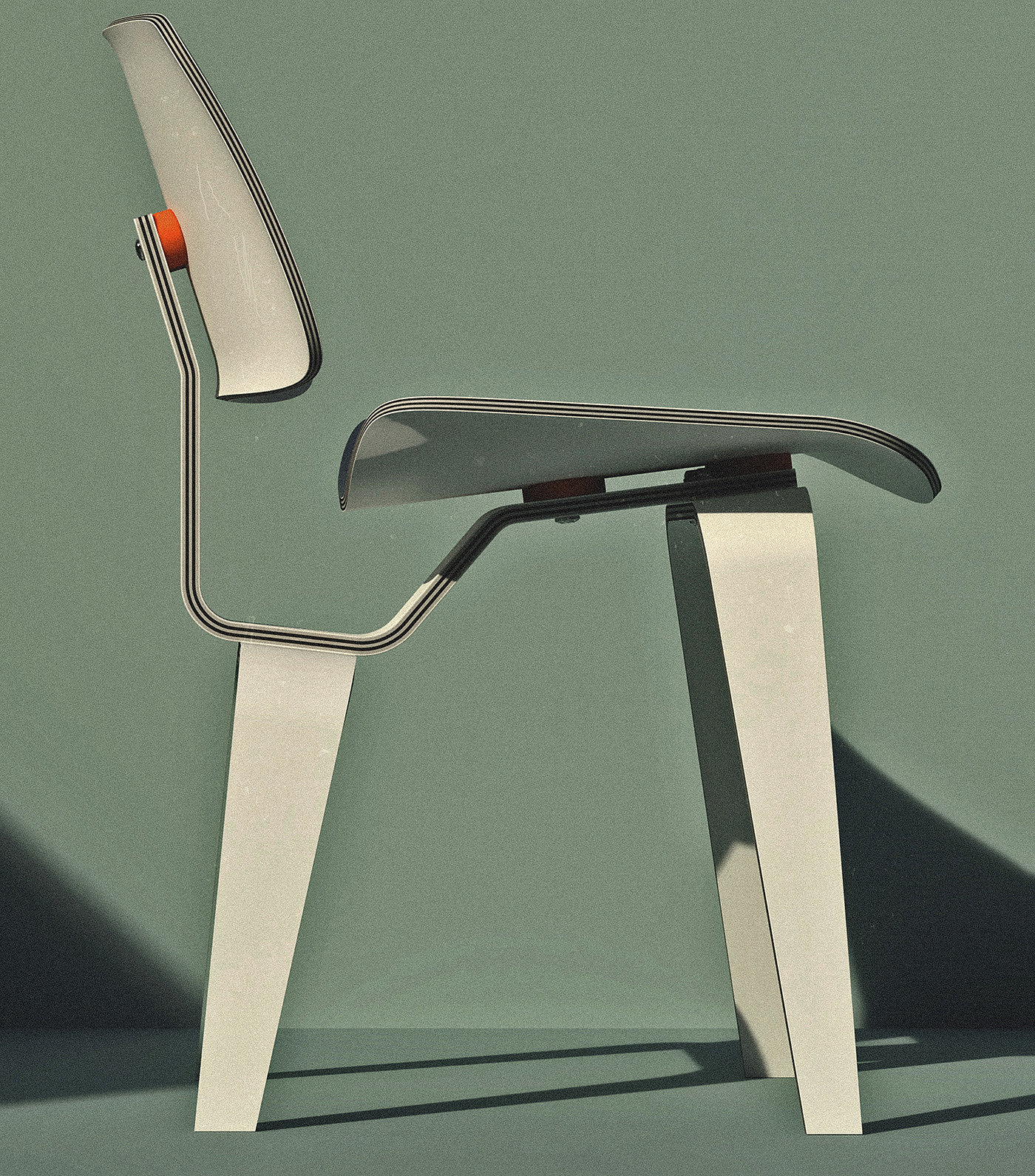 chair，Ames，Render，3D model，