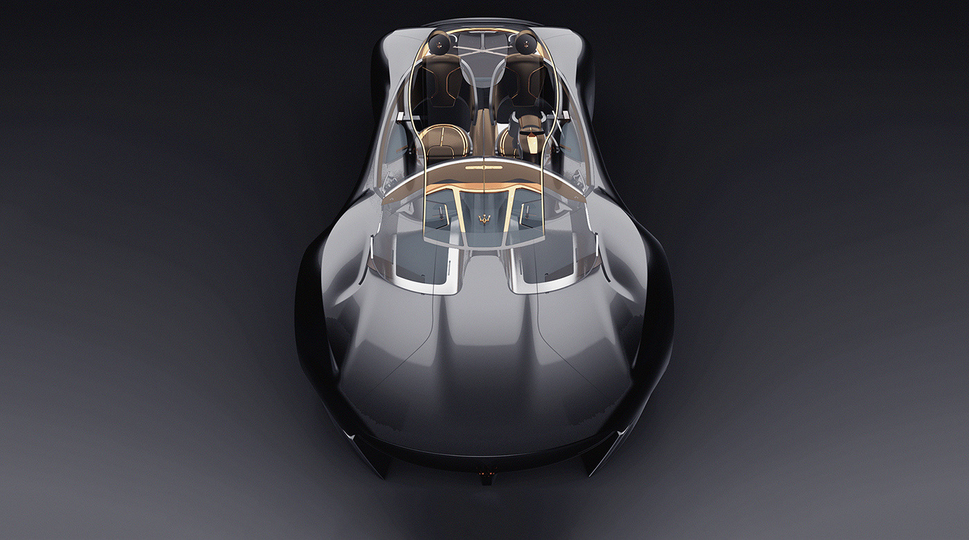 Maserati，Hand drawn，Automobile design，Brainstorm，model design ，Structural design，