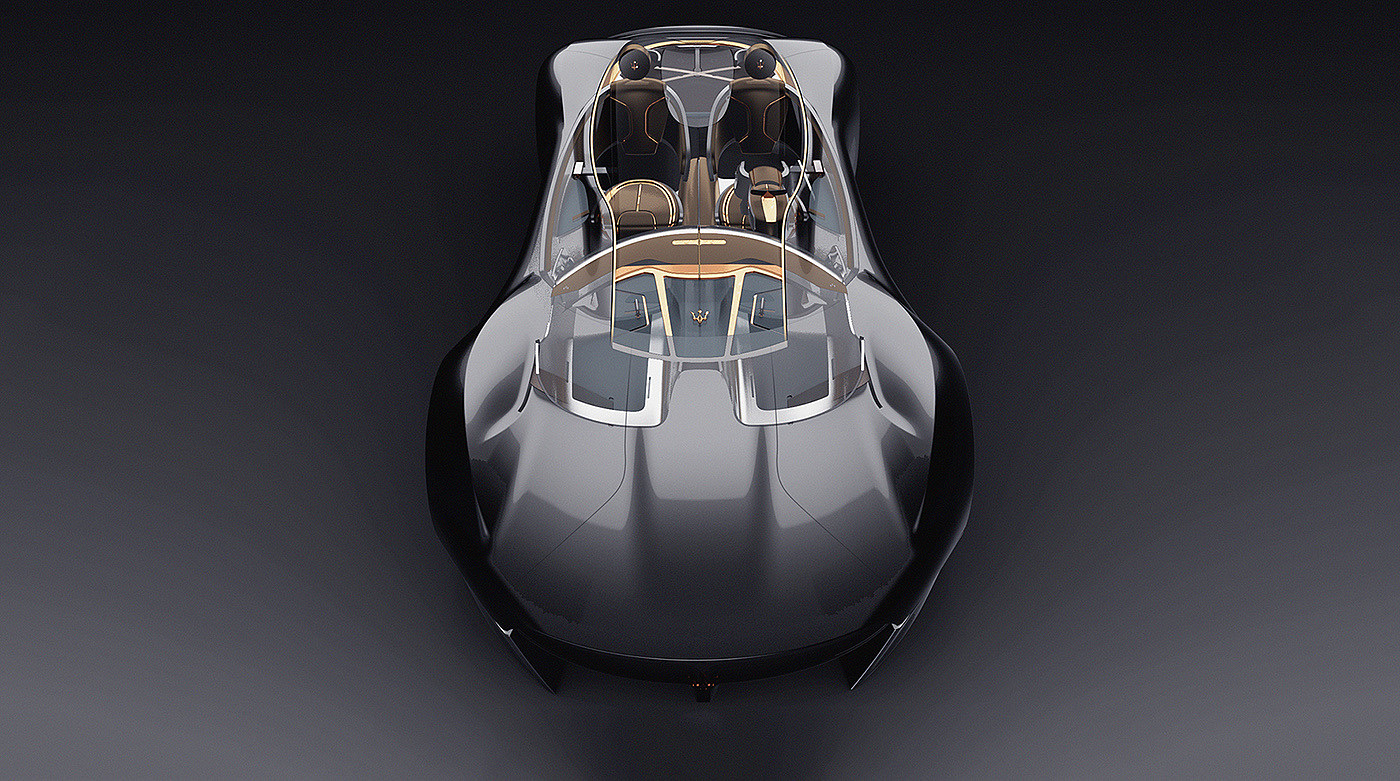 Maserati，Hand drawn，Automobile design，Brainstorm，model design ，Structural design，