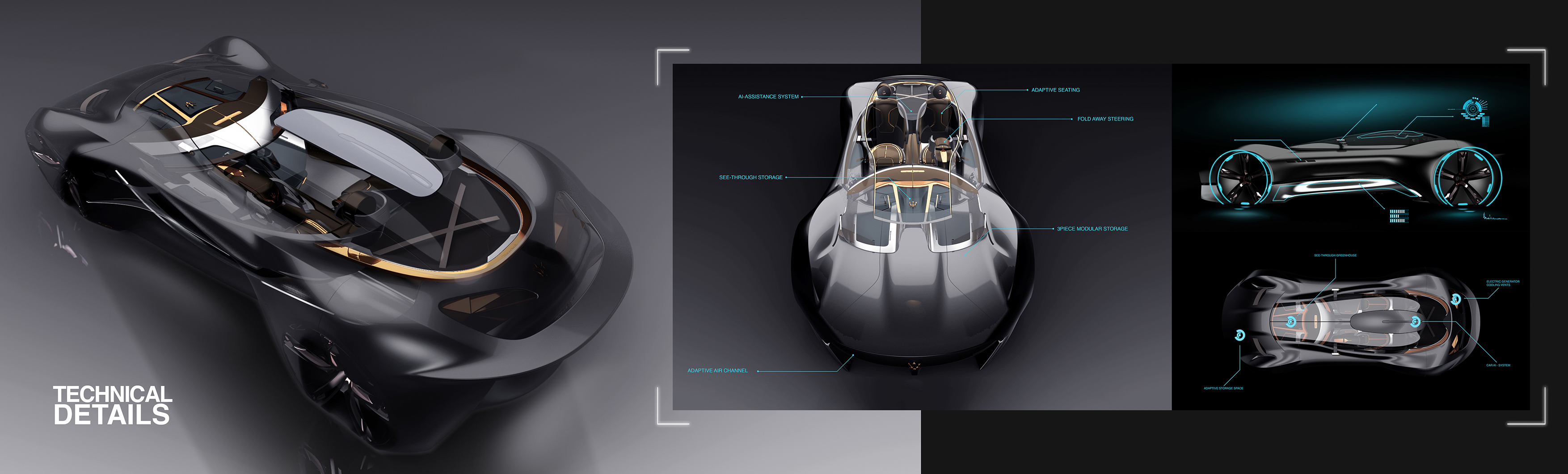 Maserati，Hand drawn，Automobile design，Brainstorm，model design ，Structural design，