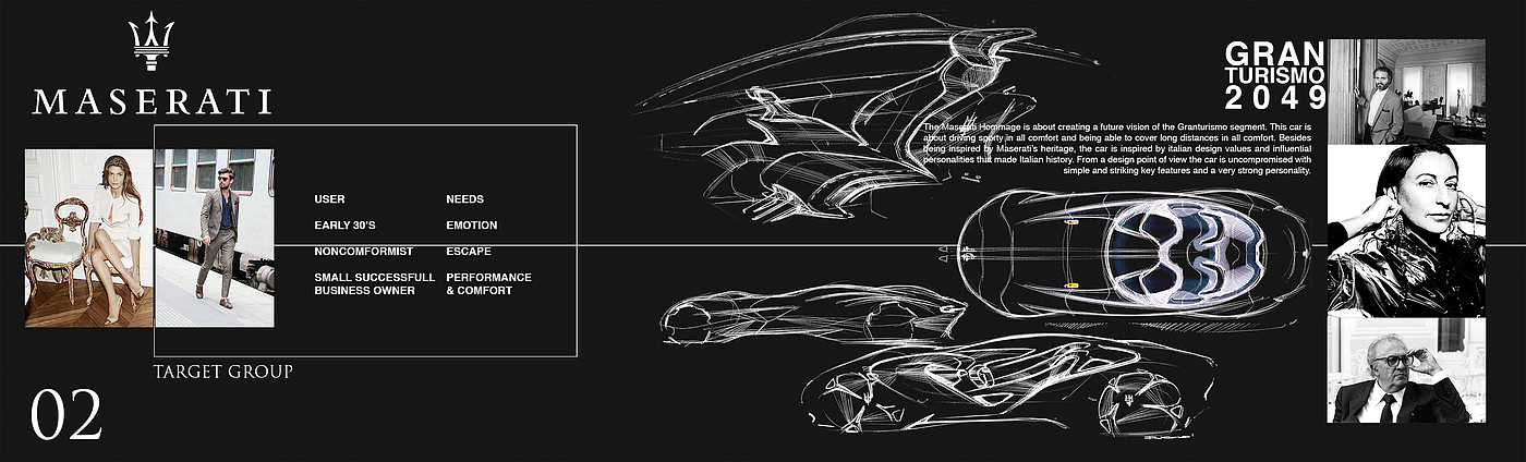 Maserati，Hand drawn，Automobile design，Brainstorm，model design ，Structural design，