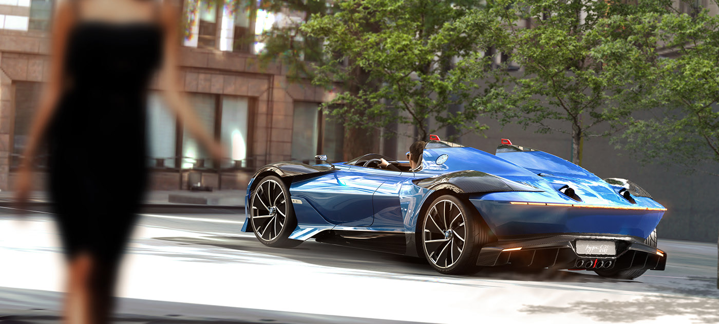 BUGATTI 251EVO，Roads，Sports car，