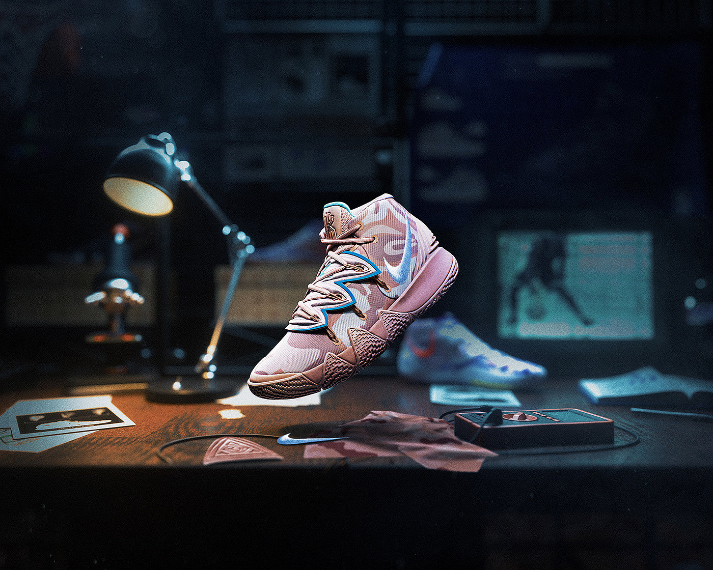 nike，Basketball shoes，Advertising design，