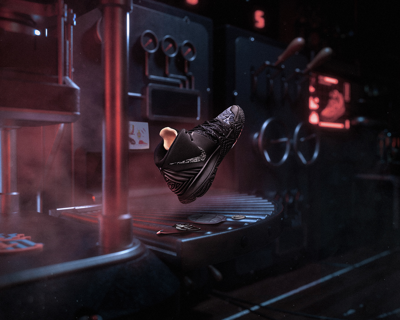 nike，Basketball shoes，Advertising design，