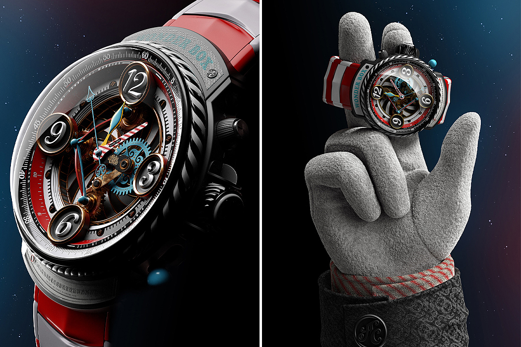 Wonder box，Watch design，3D modeling，