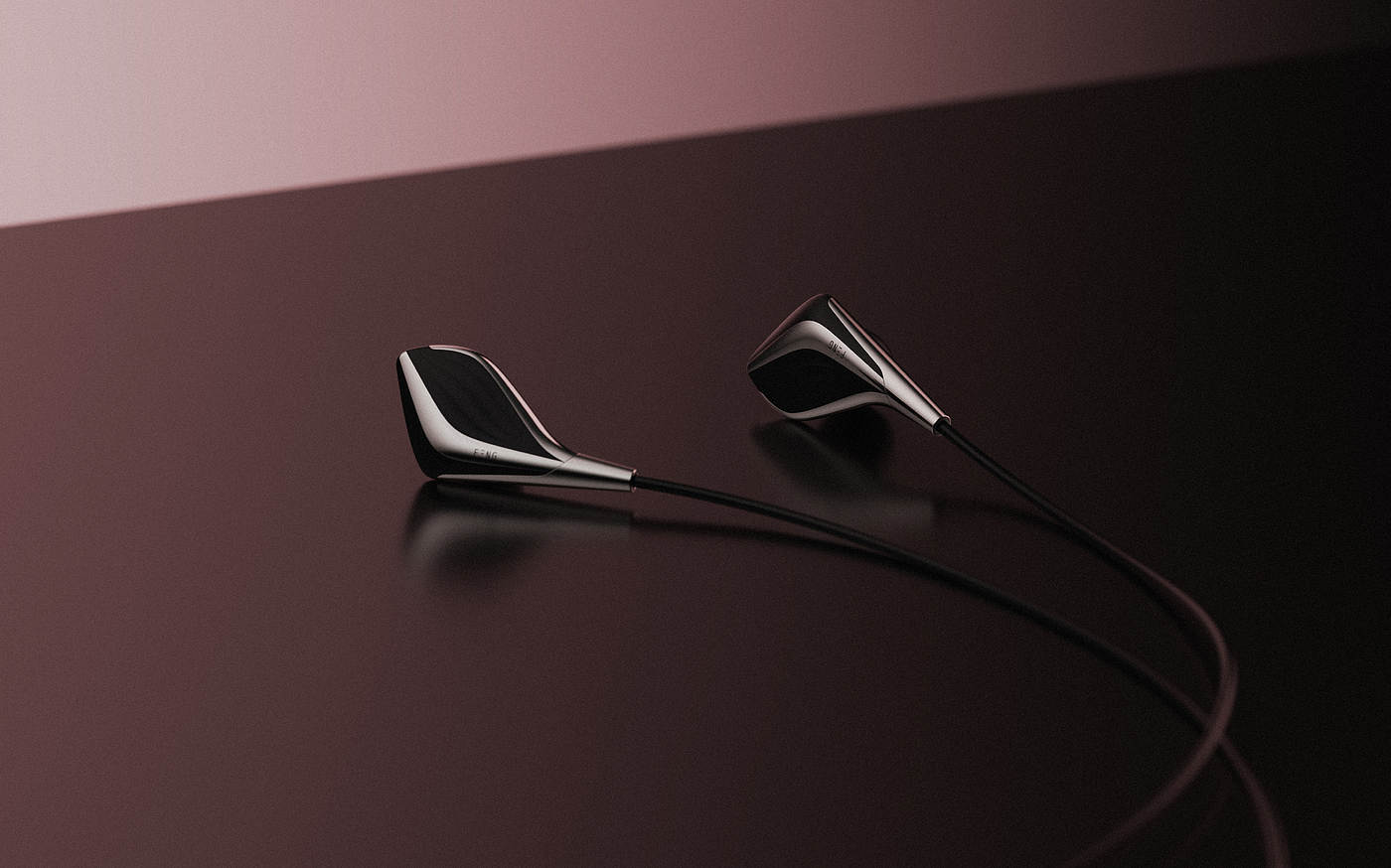 headset，flow，curve，silver，Zaha，