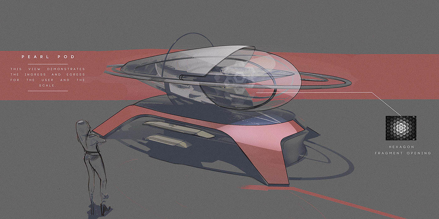 opule，Cool，future，conceptual design，Motor airship，