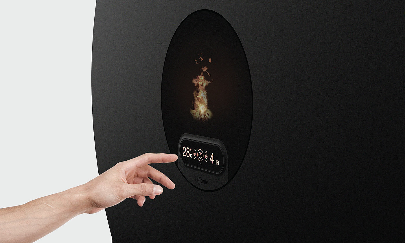 Modern style，fireplace，Electric heater，Drying clothes，Home appliance design，
