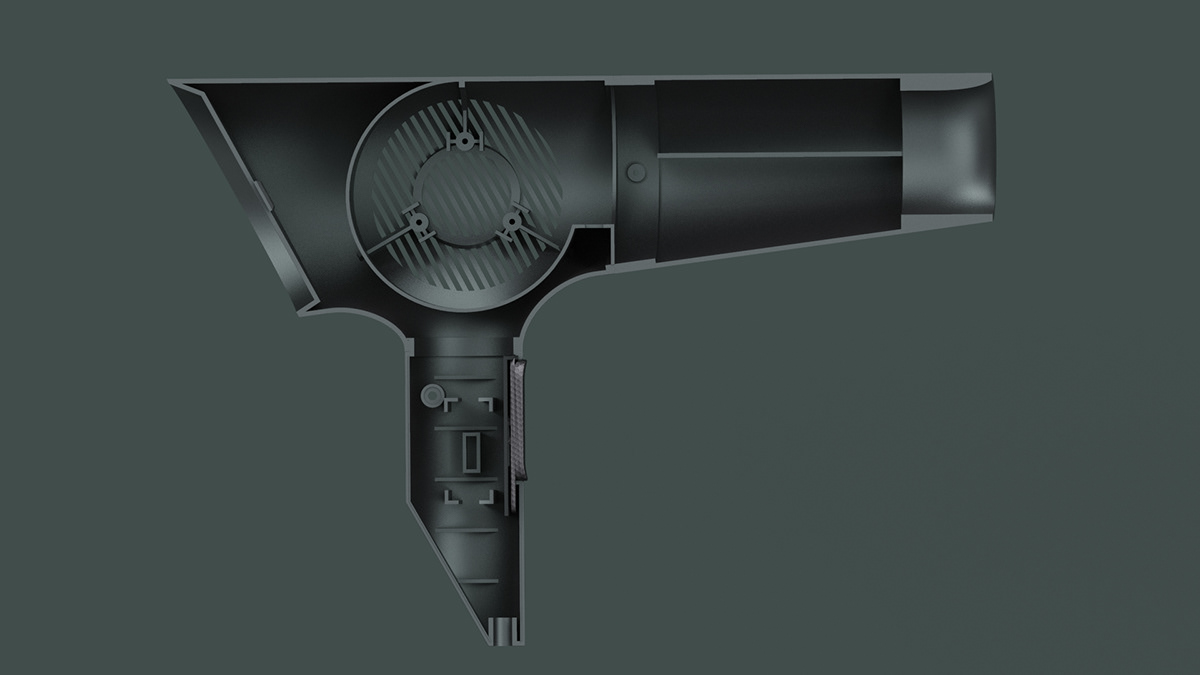 hair drier，HairDryer，3D printing，