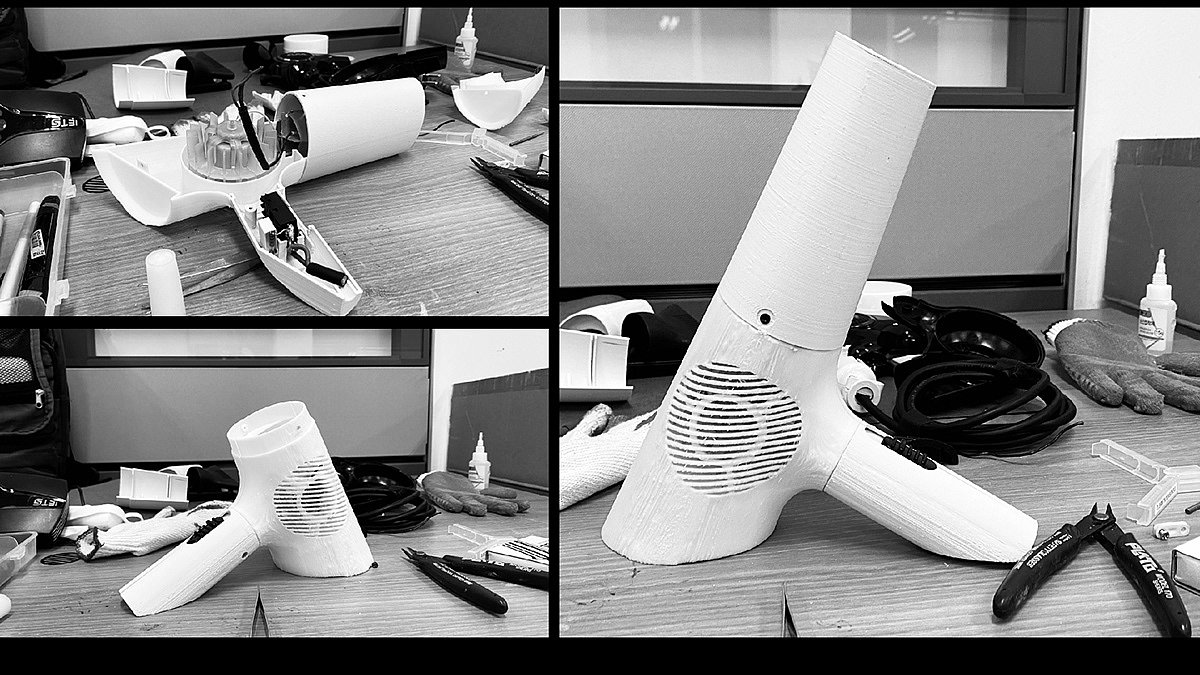 hair drier，HairDryer，3D printing，