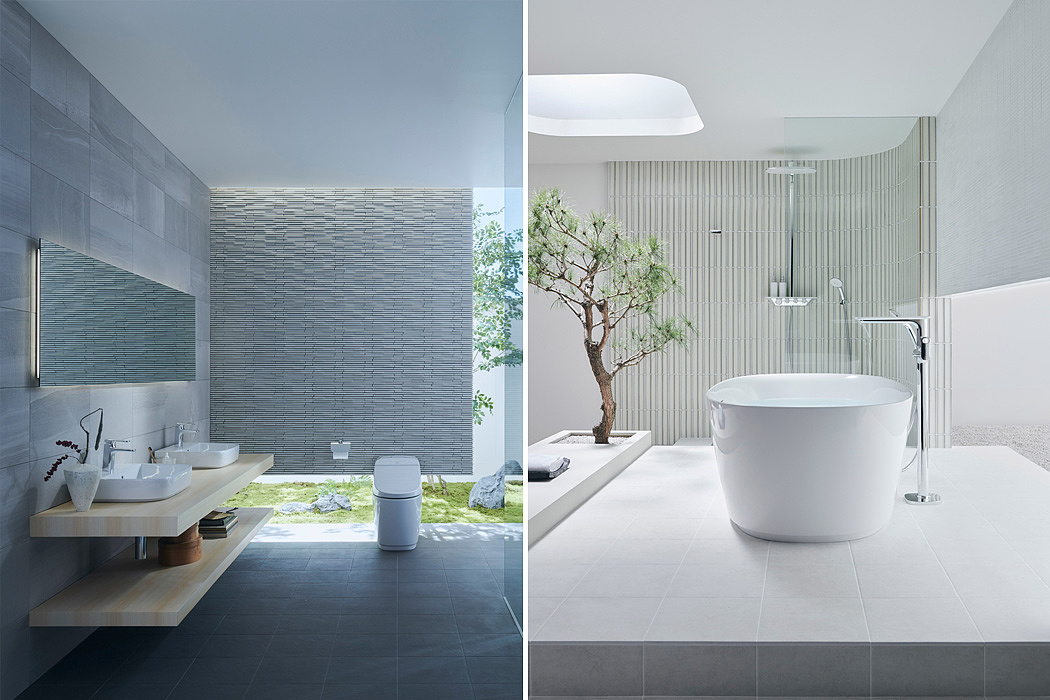 Bathroom design，Extremely simple wind，Buddhist mood，