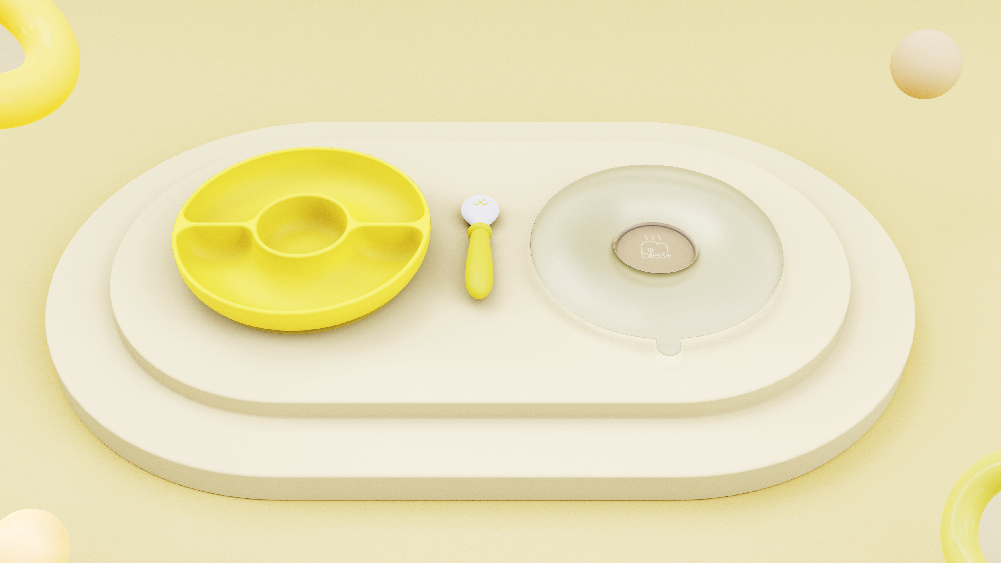 Cute fun plate，Childlike interest，