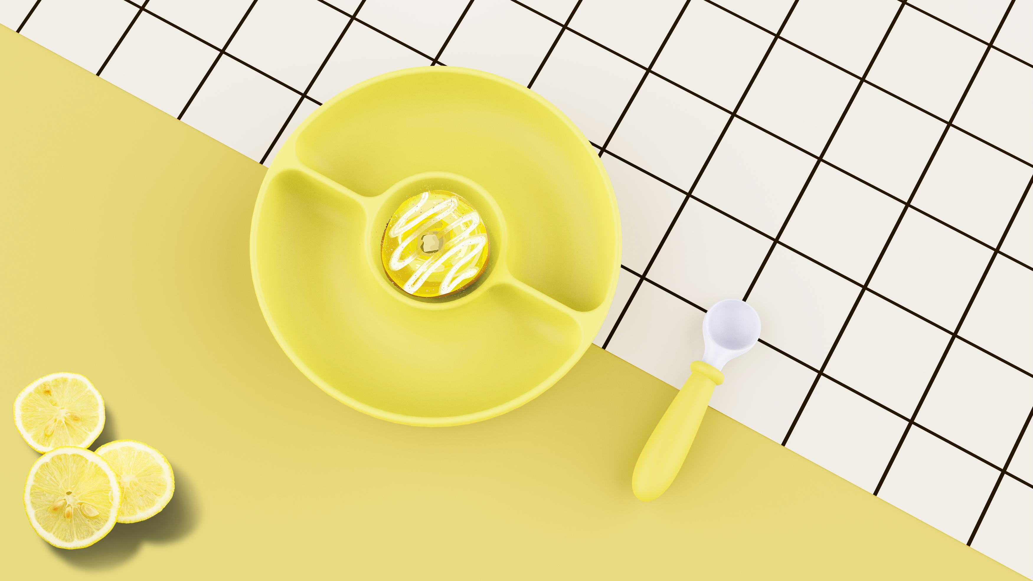 Cute fun plate，Childlike interest，