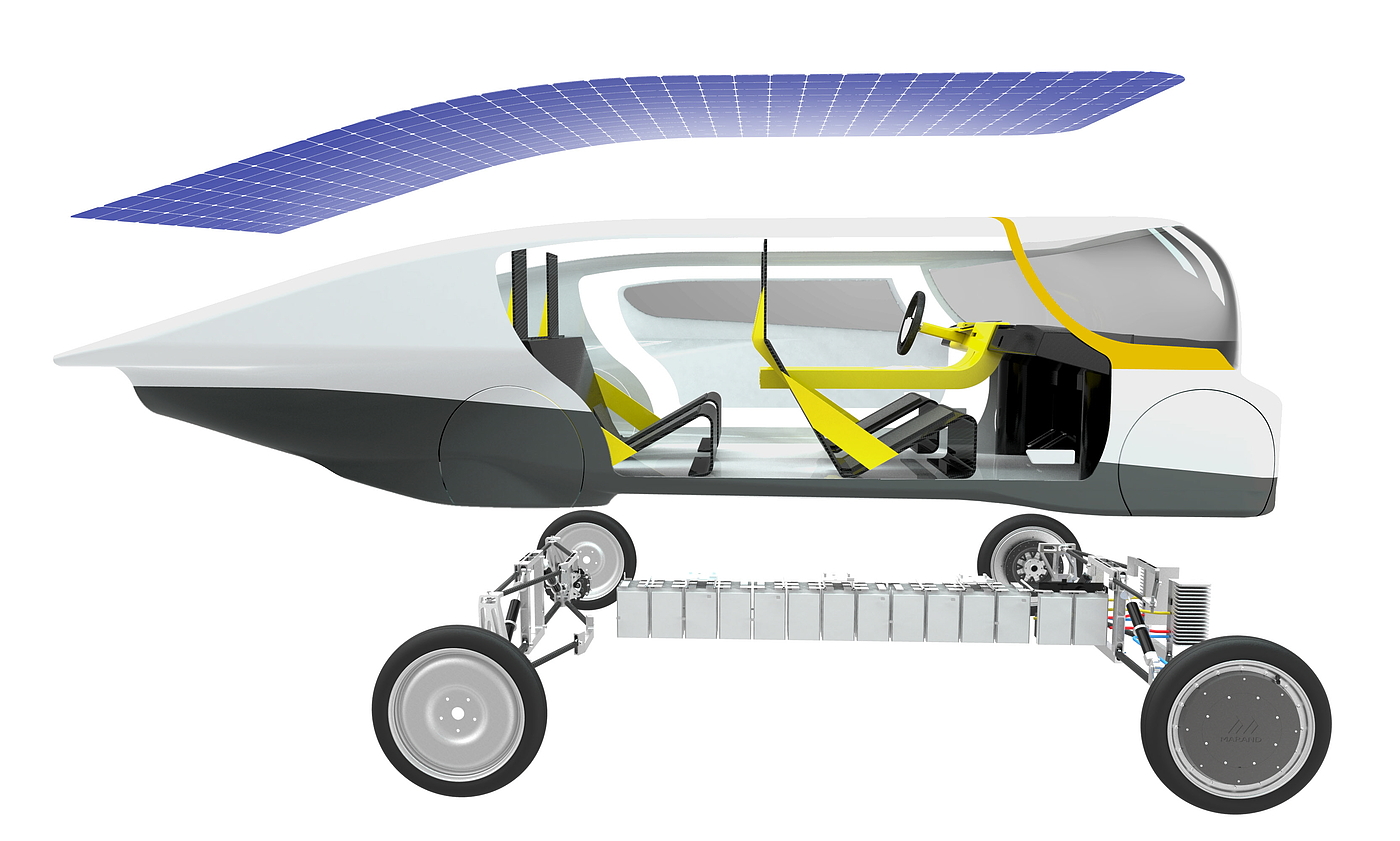 太阳能，汽车设计，概念设计，模型，