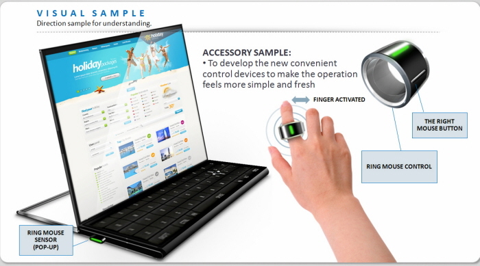 Samsung，conceptual design，Notebook computer，Foldable，Portable，Design ideas，complete，