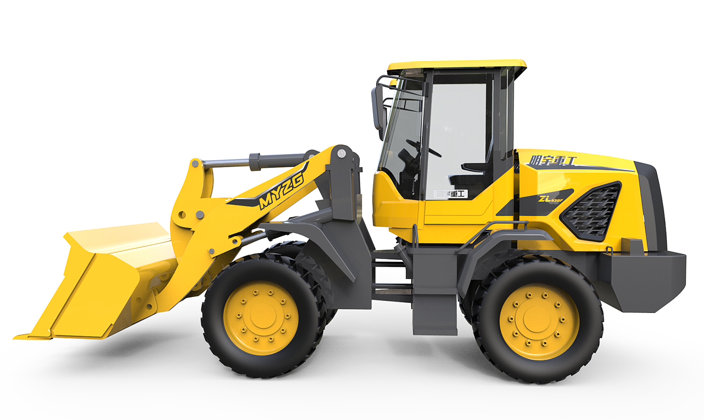 industrial design，construction machinery，Loader，Appearance design，Coating design，Color matching，Tools and equipment，