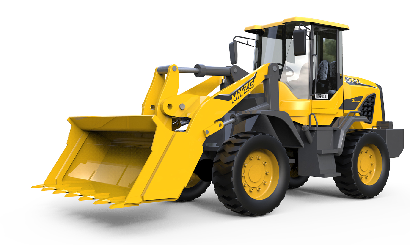 industrial design，construction machinery，Loader，Appearance design，Coating design，Color matching，Tools and equipment，