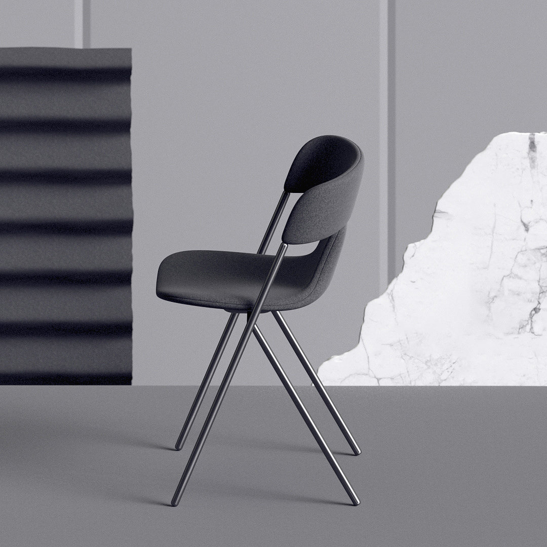 Desi stackable chair，chair，furniture，originality，