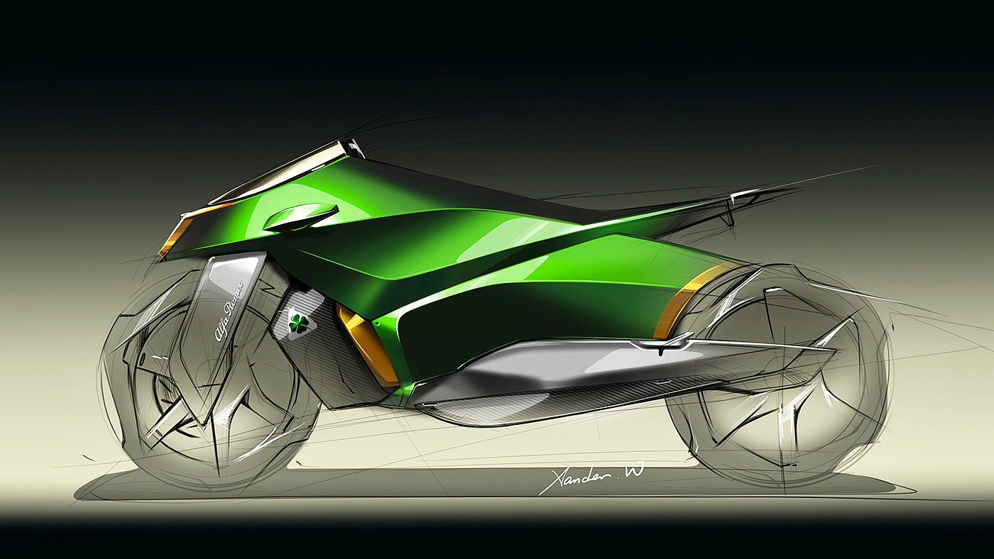 Hand drawn car，industrial design，vehicle，Sketch design，