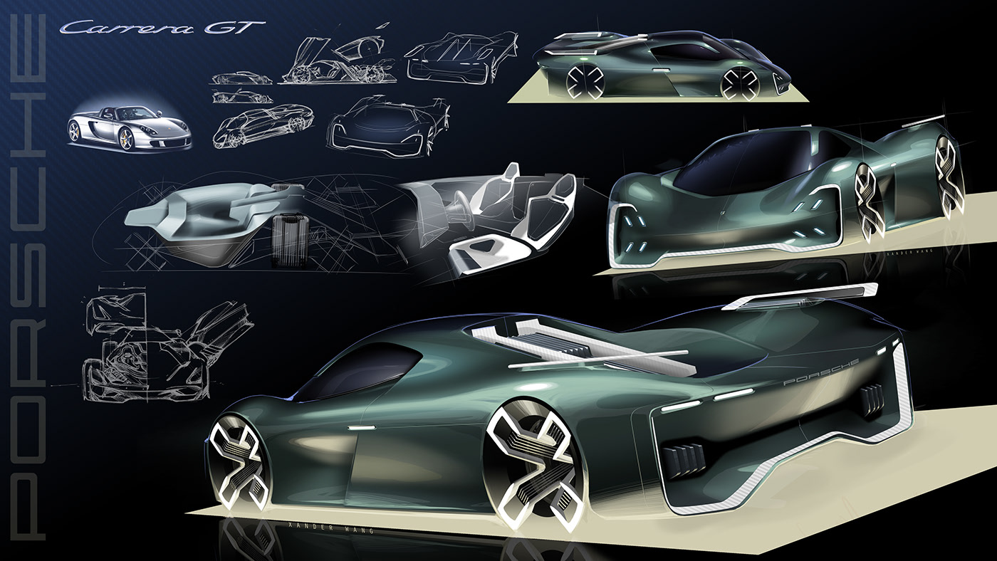 Hand drawn car，industrial design，vehicle，Sketch design，