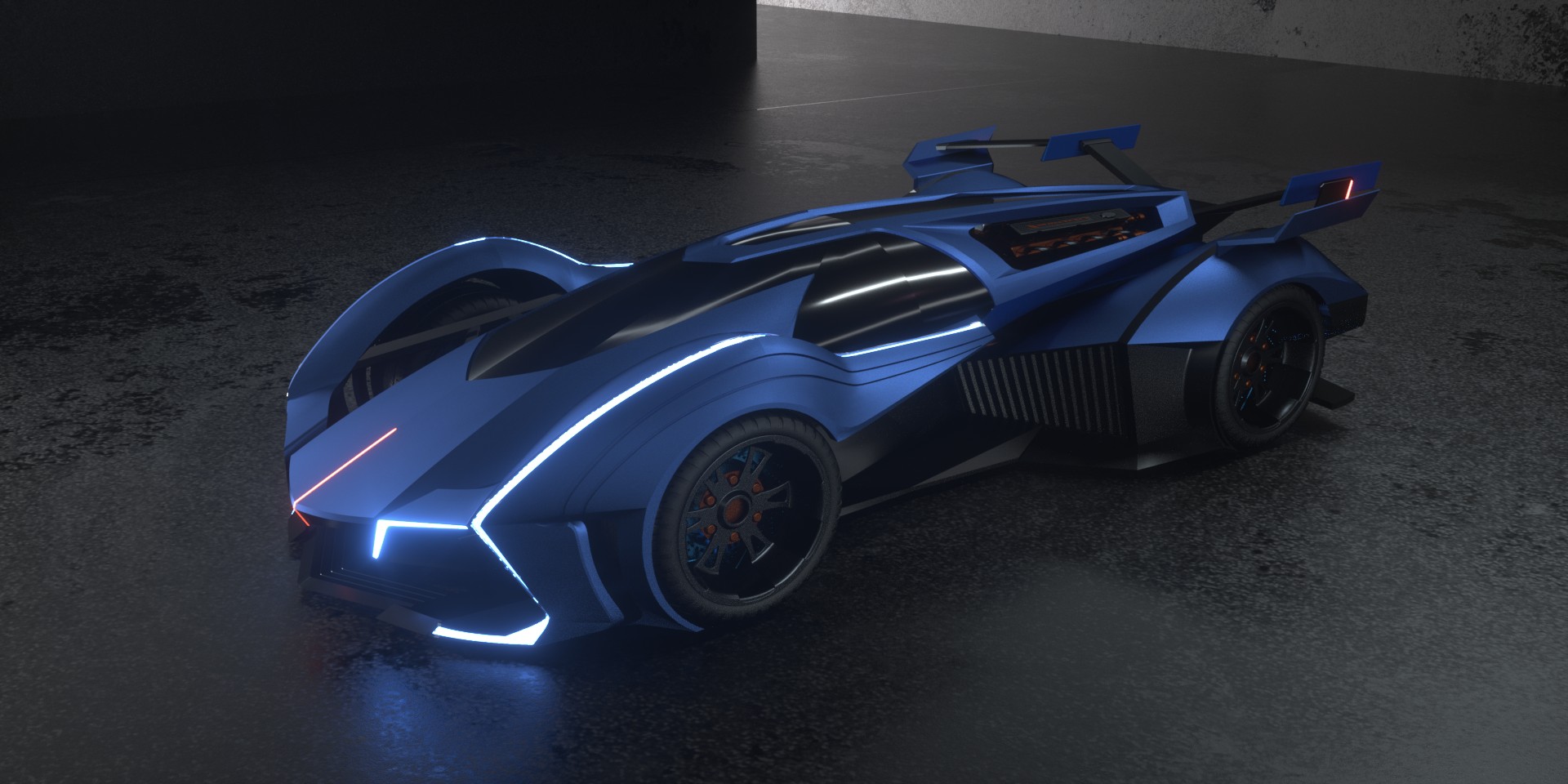 The design is inspired by the streamline curve of blue whale, and the color matching is dark blue and black，