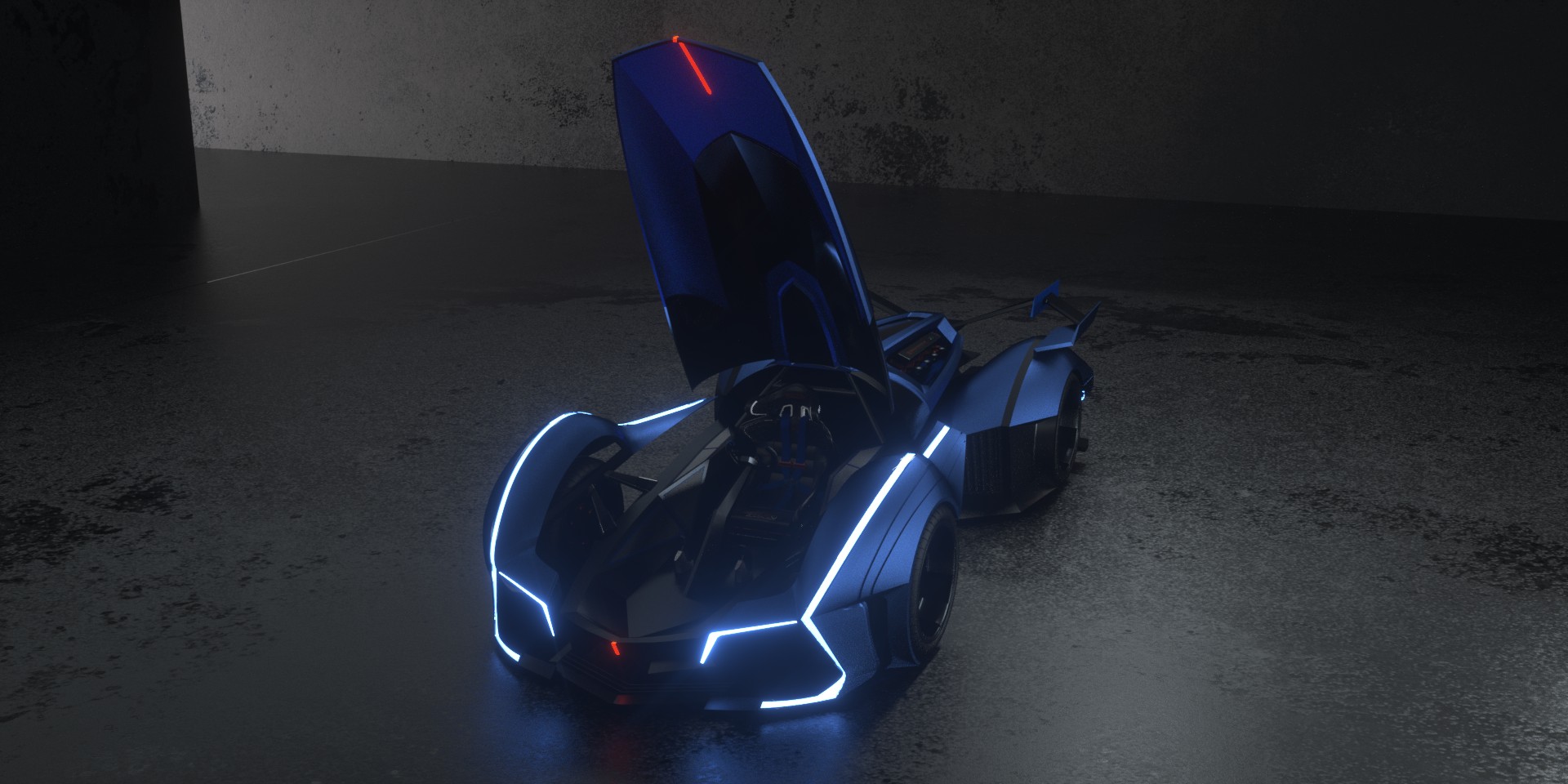 The design is inspired by the streamline curve of blue whale, and the color matching is dark blue and black，