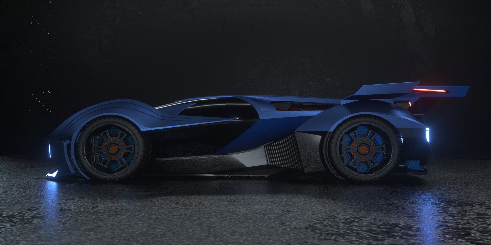 The design is inspired by the streamline curve of blue whale, and the color matching is dark blue and black，