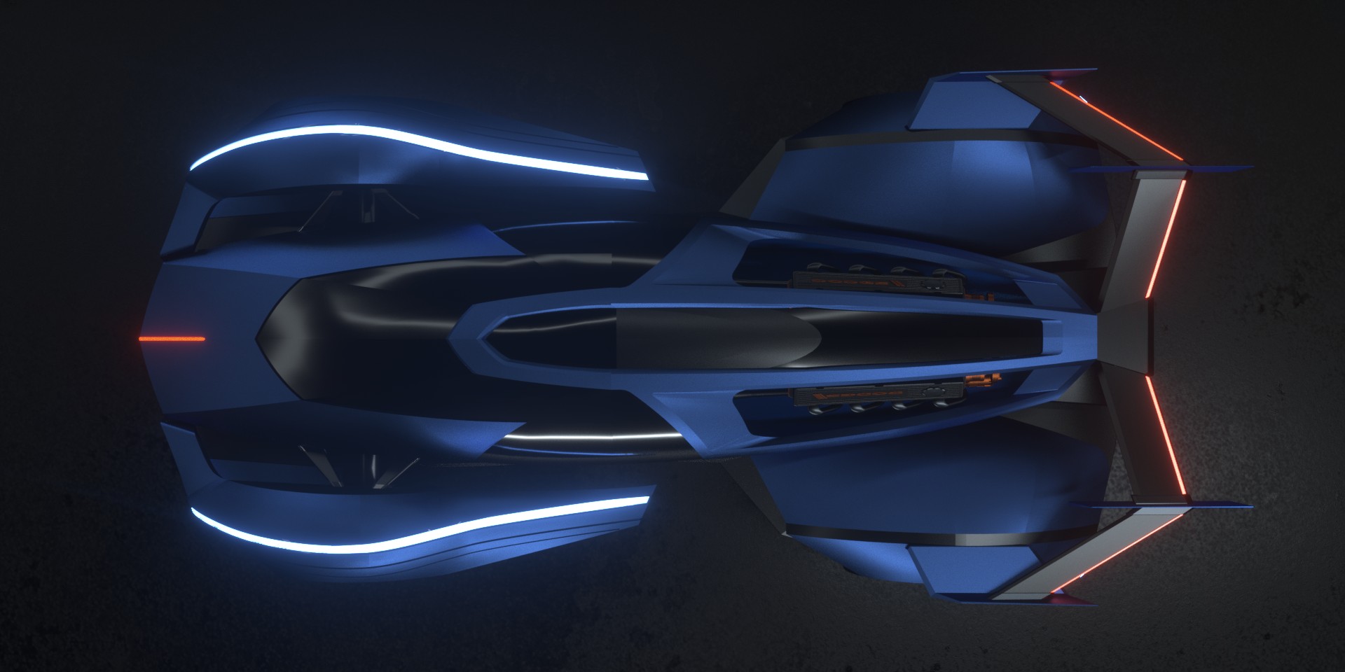 The design is inspired by the streamline curve of blue whale, and the color matching is dark blue and black，