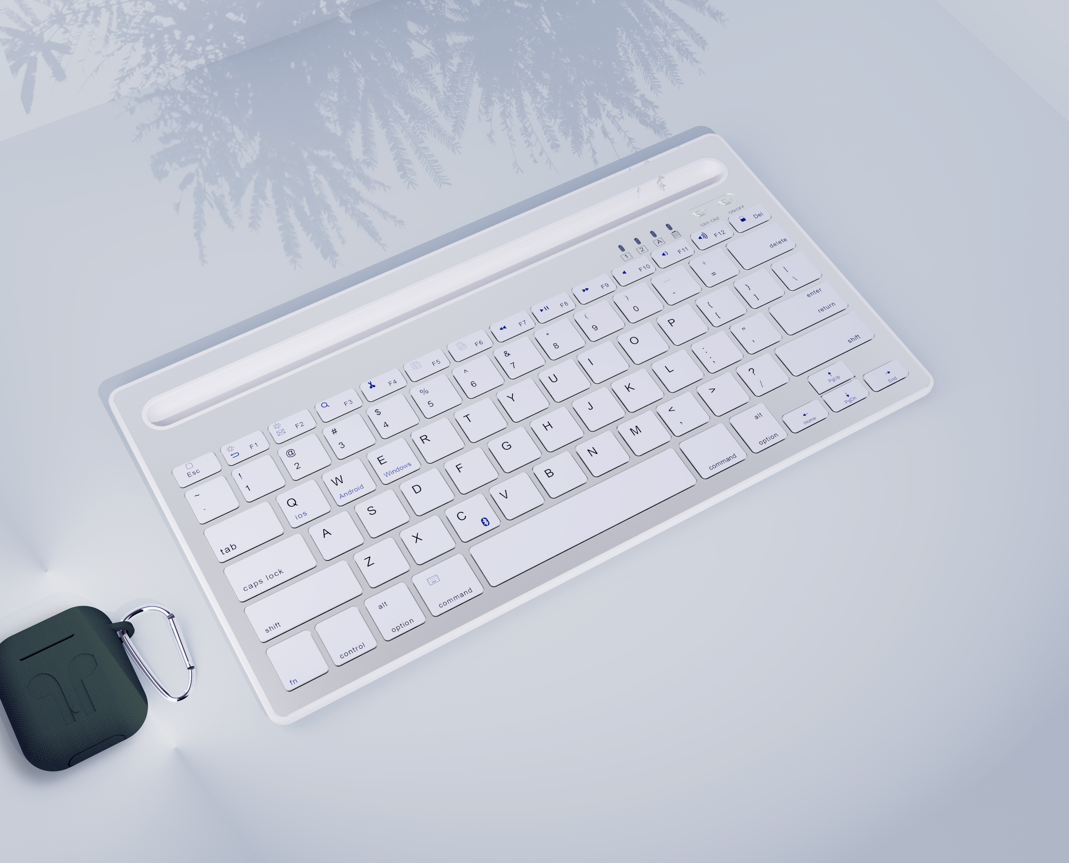 Render，Grooved keyboard，keyshot，Xiaobai，