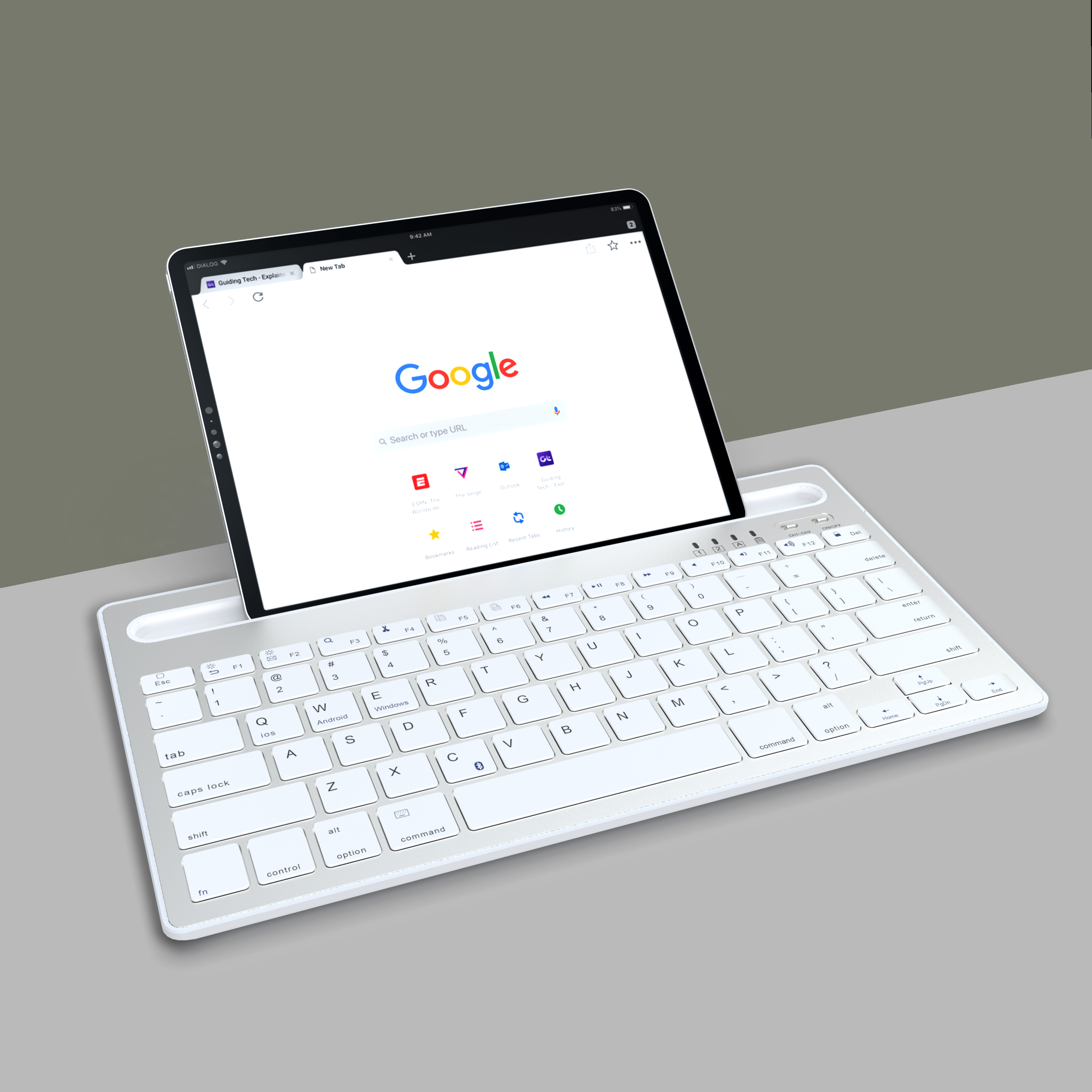 Render，Grooved keyboard，keyshot，Xiaobai，