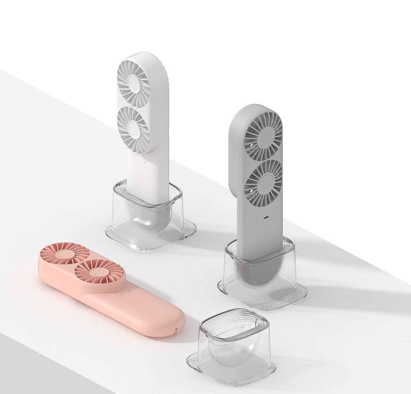 Portable fan，Double fan，Twin Fan，