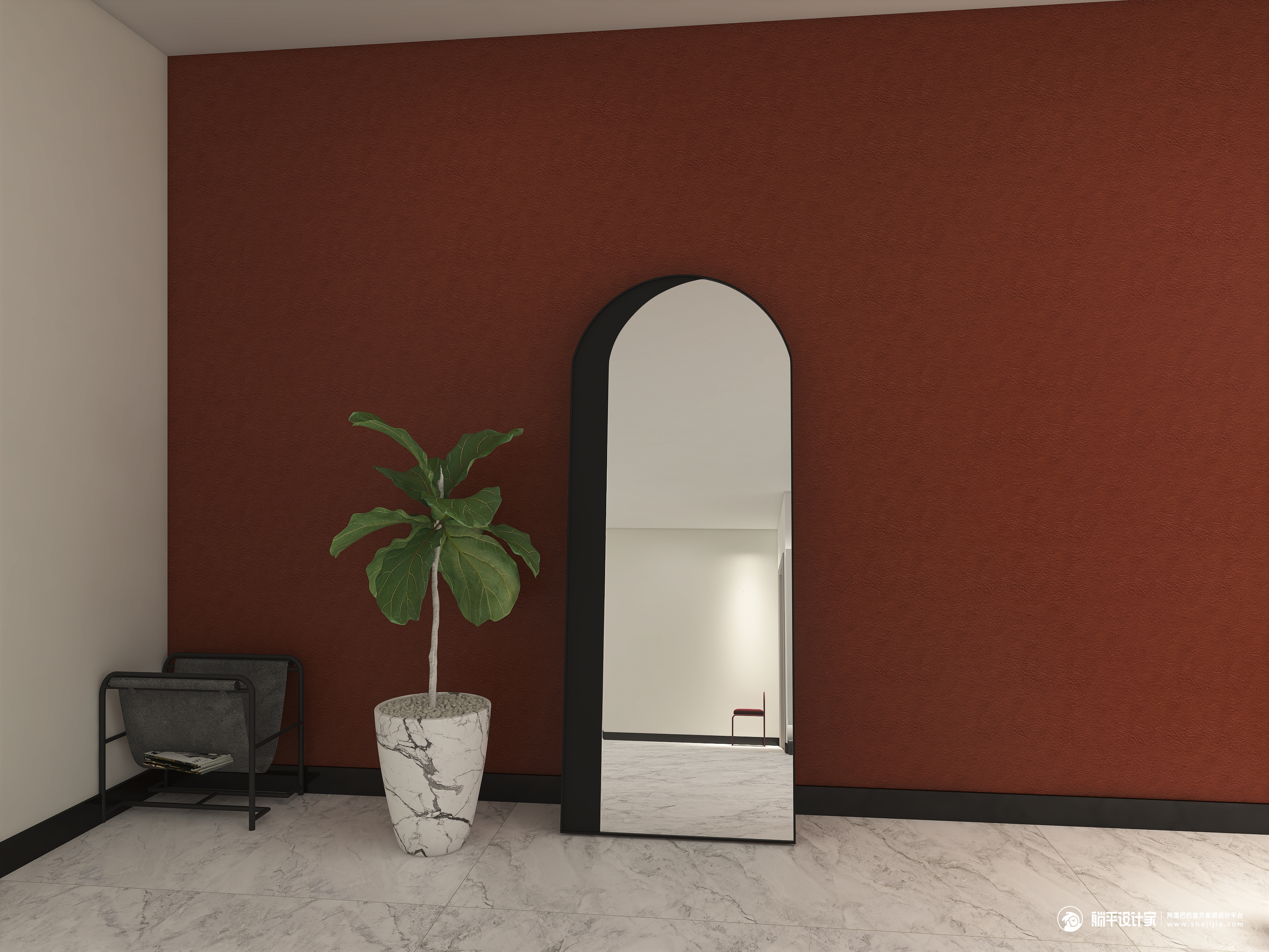 Full-length mirror，Whole body mirror，Floor mirror，mirror，furniture，Home Furnishing，Cloakroom，Northern Europe，