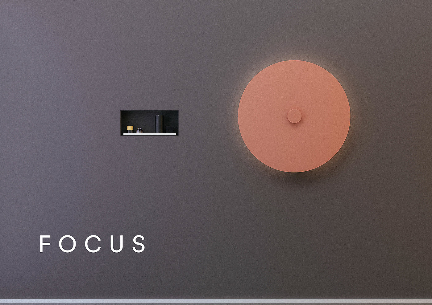 focus，Modern radiator，orange，