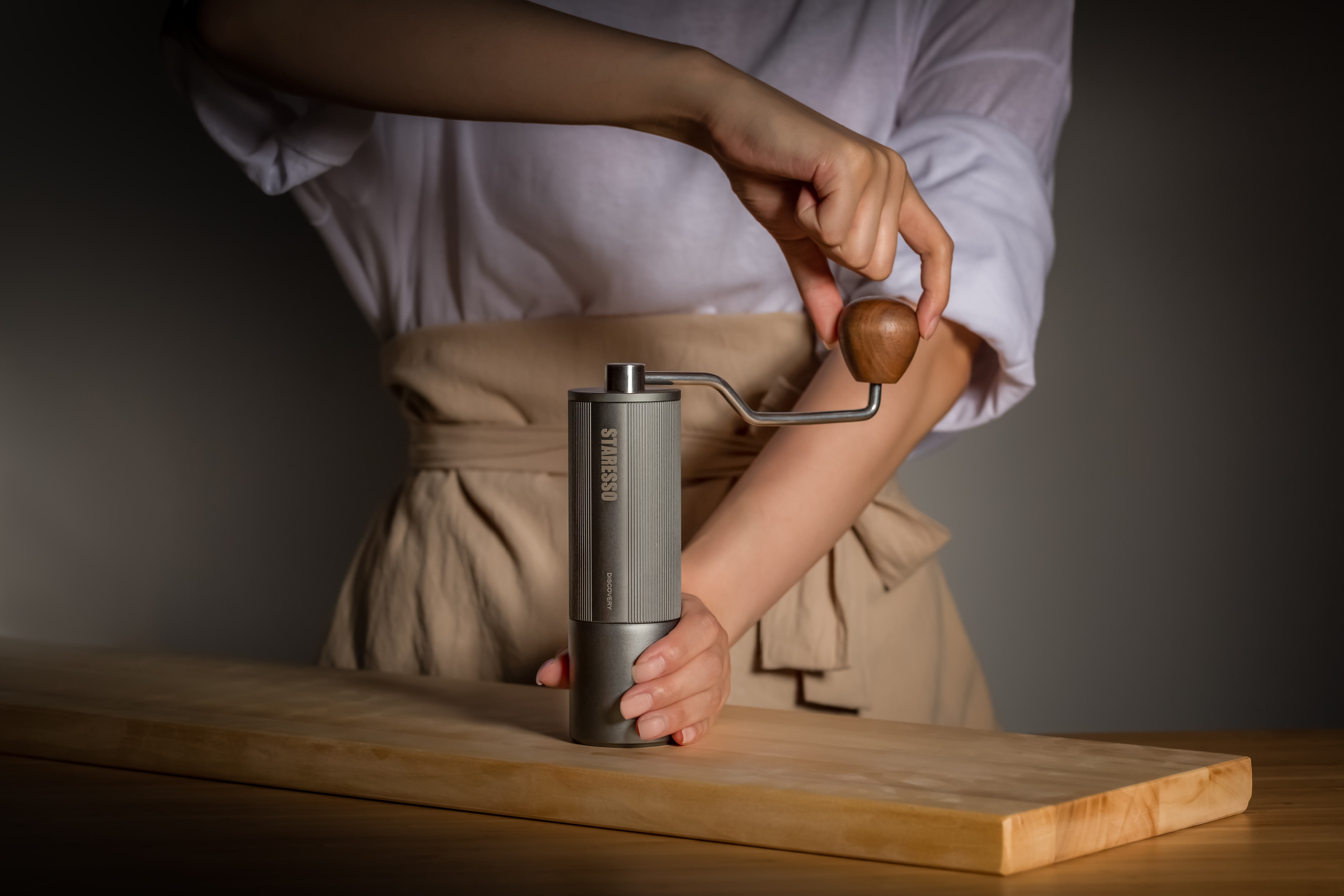 Coffee grinder found by hand，