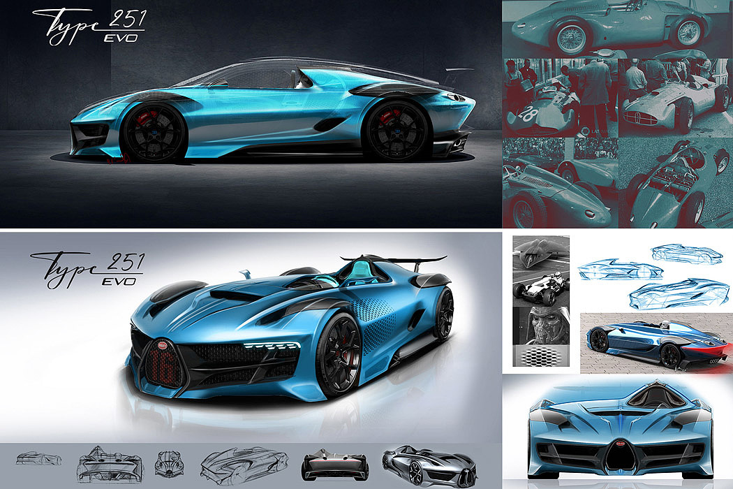 Type 251，Concept Car，Bugatti，Speedster，