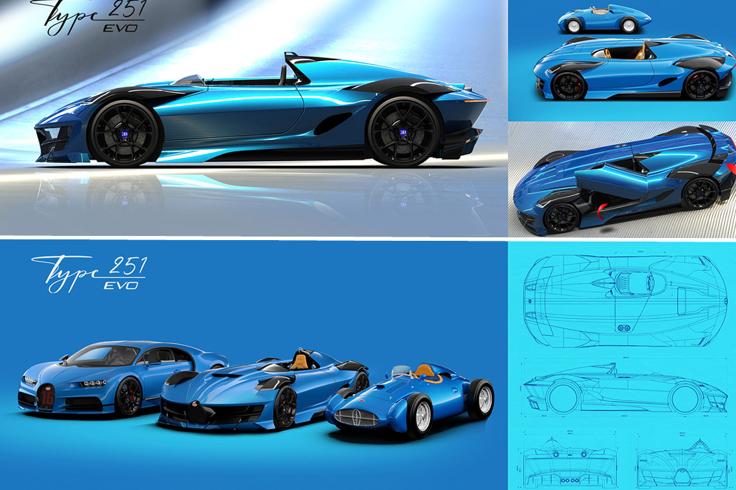 Type 251，Concept Car，Bugatti，Speedster，