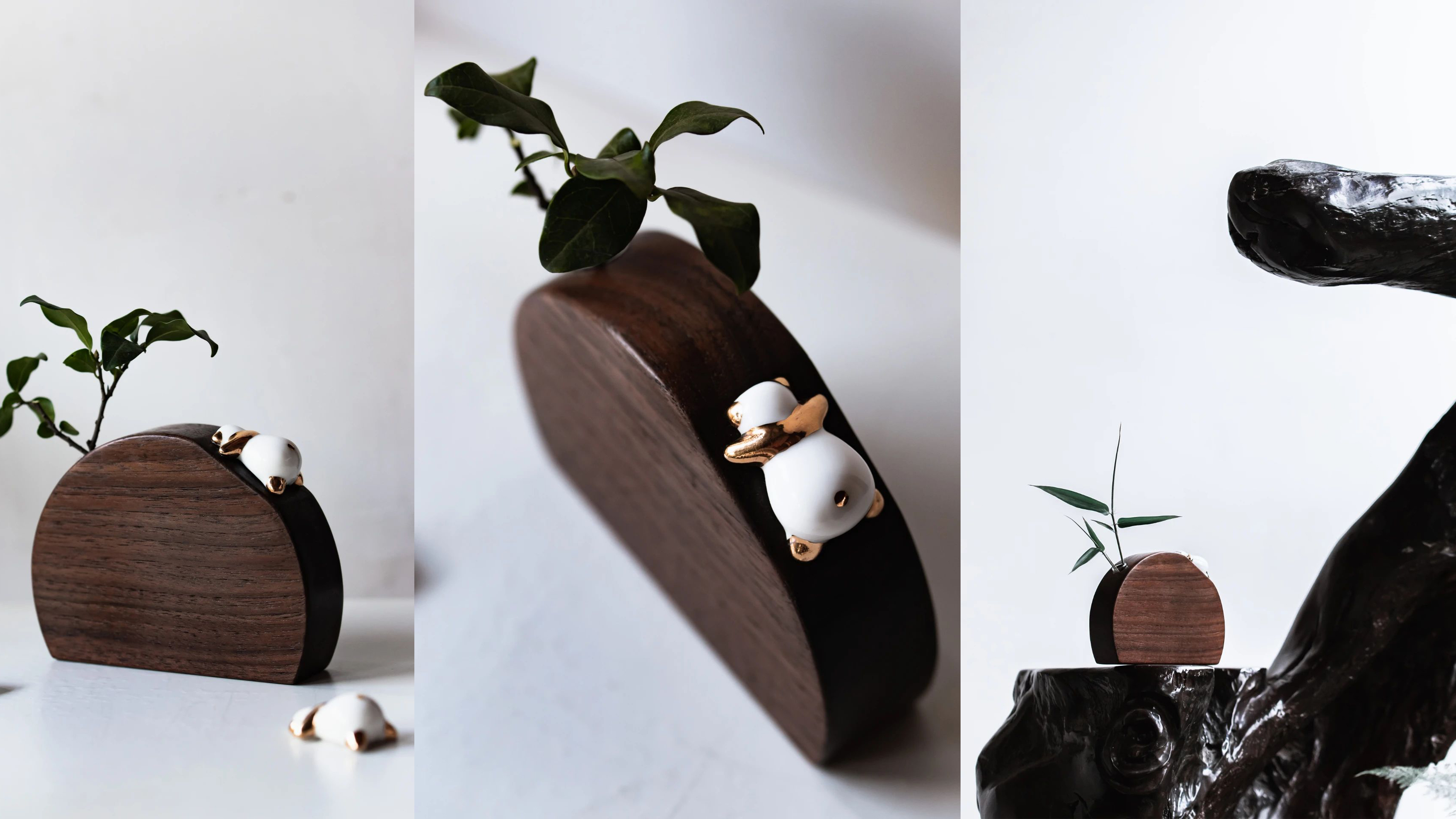 Floral apparatus，Fragrant plug，wooden ，ceramics，panda，